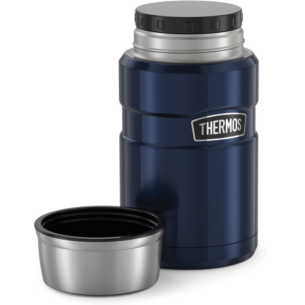 KING-SEELEY THERMOS/THERMOS SK3020MDB4 Thermos Stainless King Food Jar 24Oz - Food Storage, Serving - Dishwasher Safe - Midnight Blue