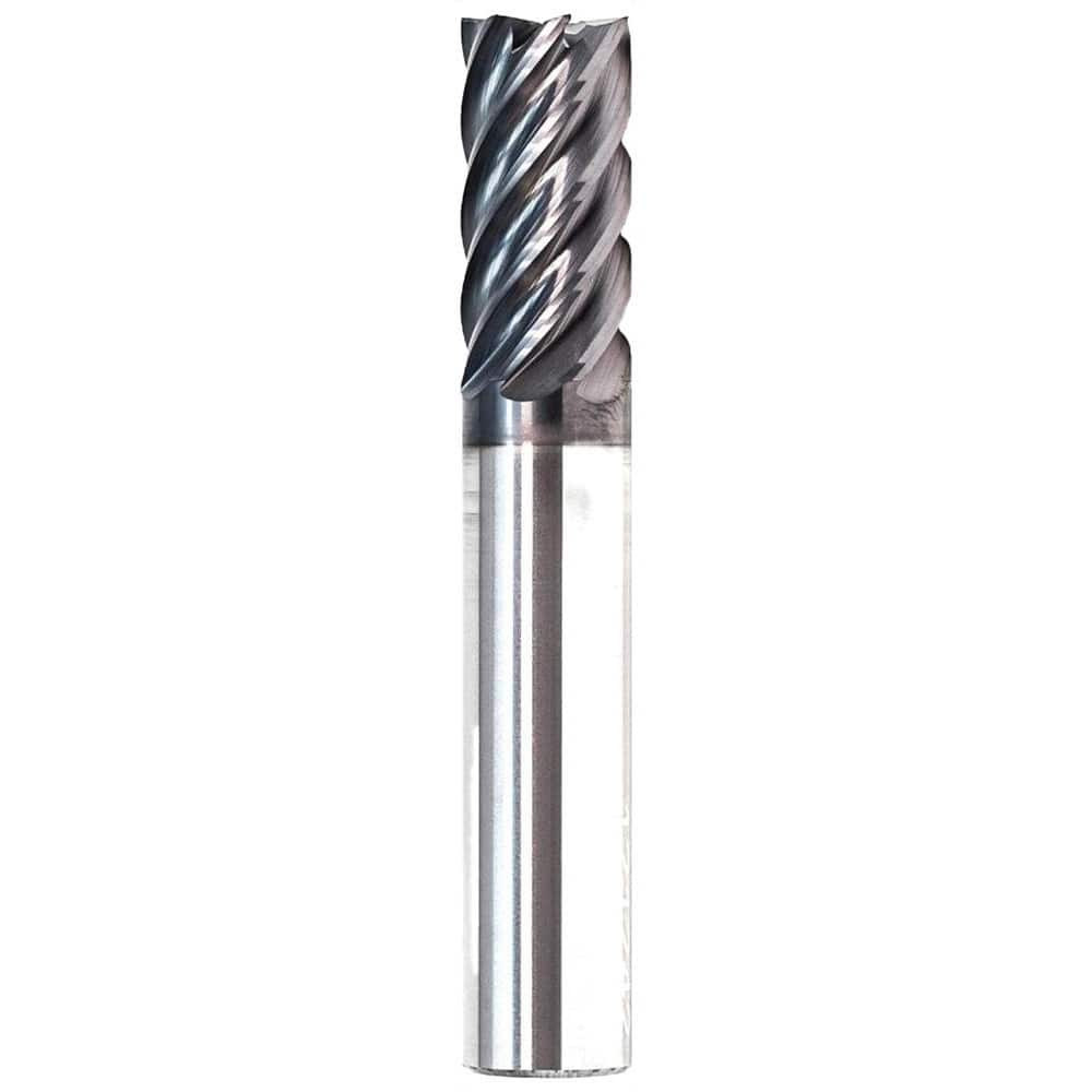 GWS 122912 Corner Radius End Mill: 1/2" Dia, 2" LOC, 0.09" Radius, 7 Flutes, Solid Carbide