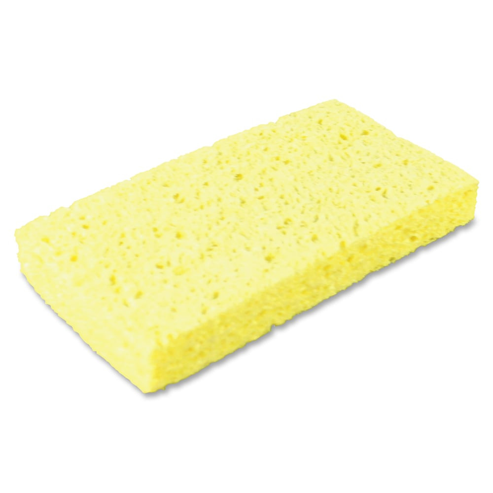 IMPACT PRODUCTS INC. Impact 7160P  Small Cellulose Sponge - 1in Height x 3.4in Width x 6.3in Length - 6/Pack - Cellulose - Yellow