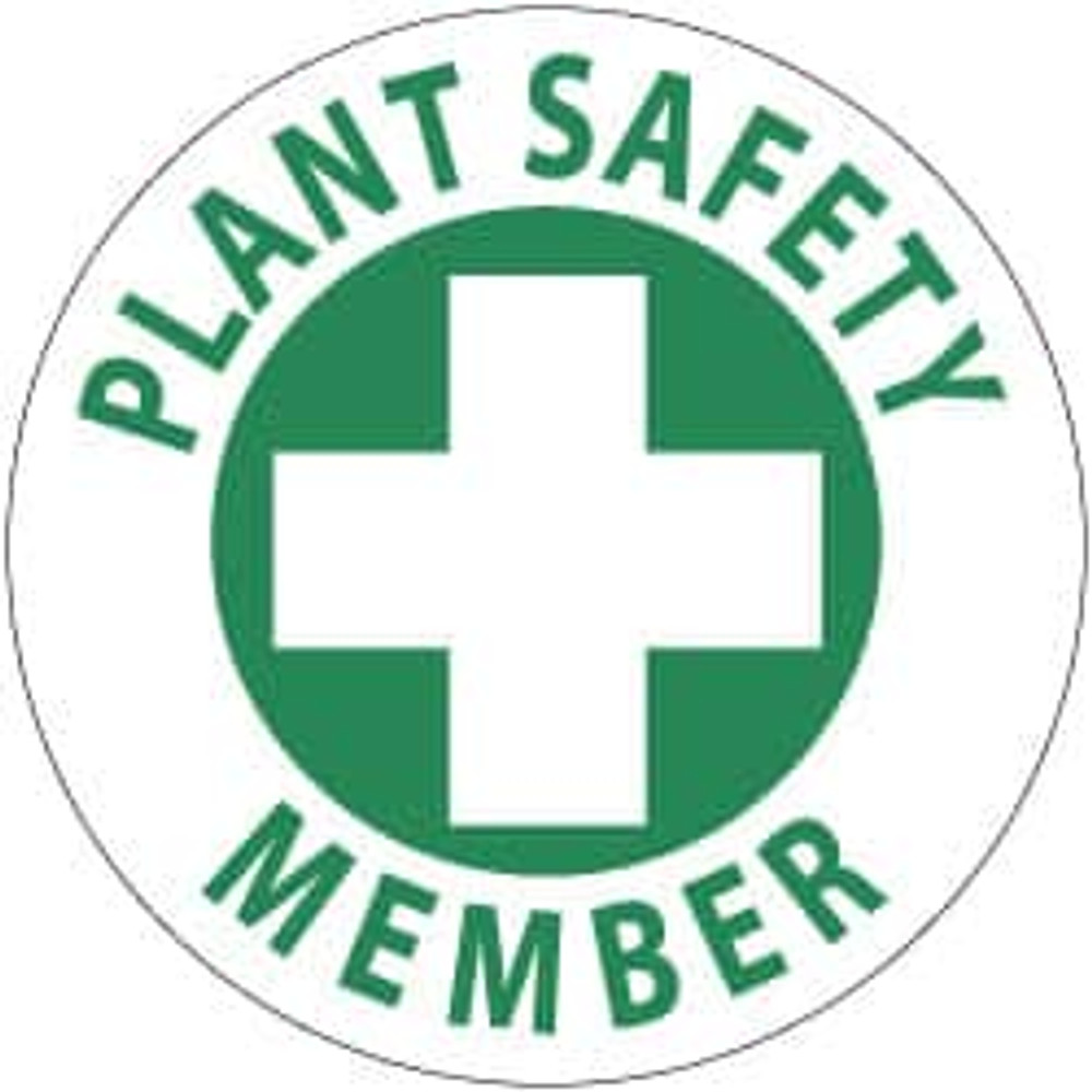 AccuformNMC HH50 25 Qty 1 Pack Plant Safety Member, Hard Hat Label