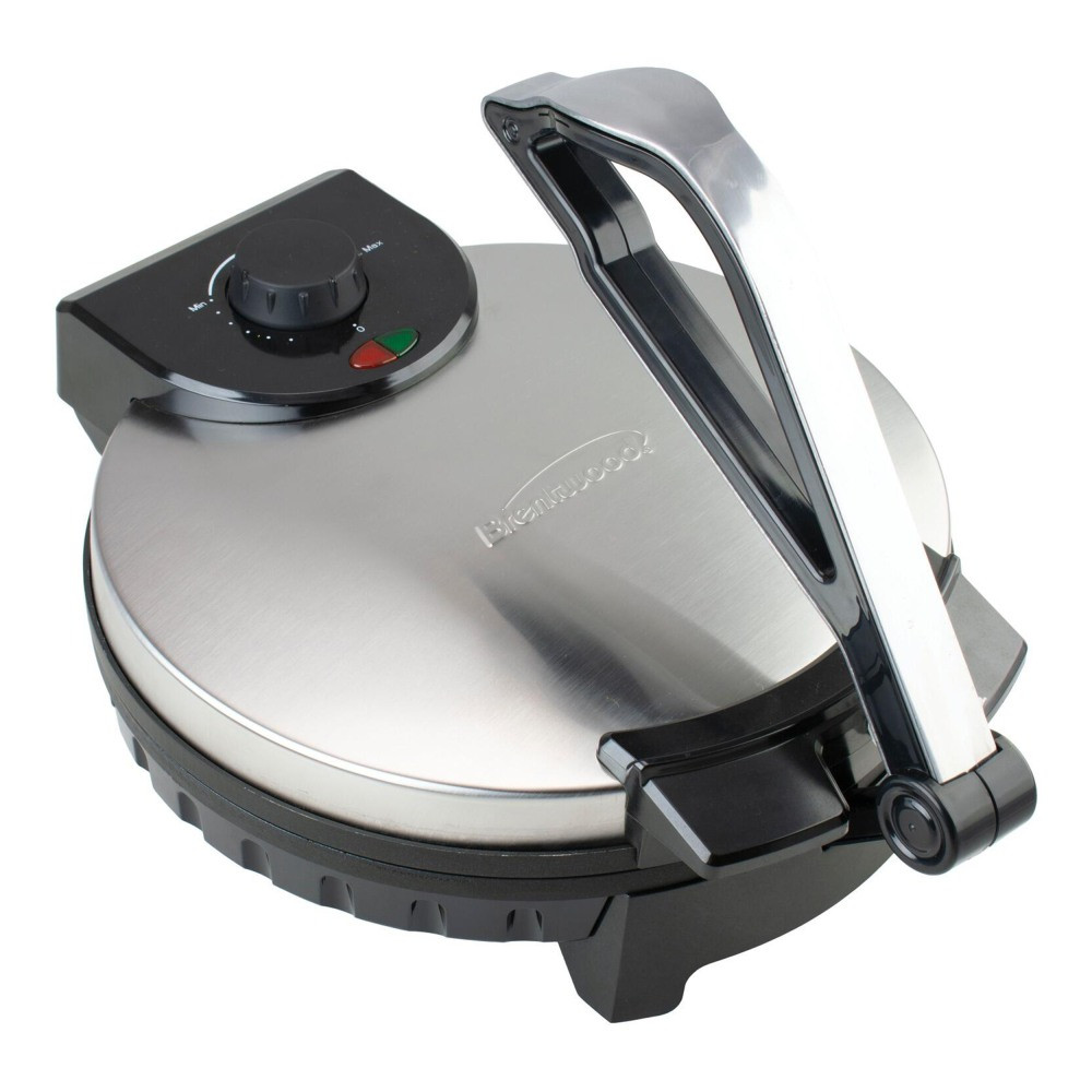 BRENTWOOD APPLIANCES, INC. 995114234M Brentwood 12in Stainless-Steel Non-Stick Electric Tortilla Maker