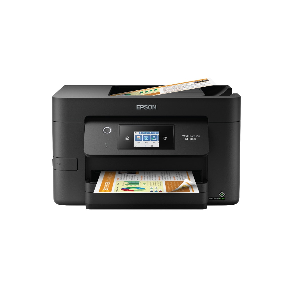 EPSON AMERICA INC. C11CJ07201 Epson WorkForce Pro WF-3820 Wireless Inkjet All-In-One Color Printer