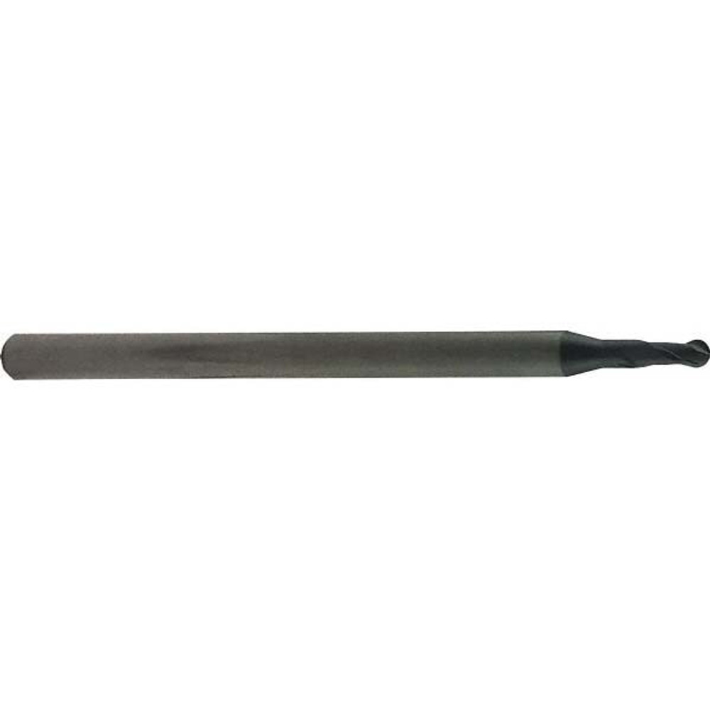 Regal Cutting Tools 090105RM Ball End Mill: 0.0781" Dia, 0.125" LOC, 2 Flute, Solid Carbide