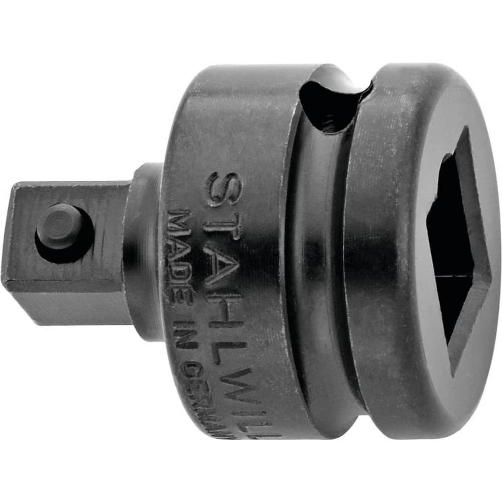 Stahlwille 33030002 Socket Adapters & Universal Joints; Adapter Type: Impact ; Male Size: 3/8 in ; Female Size: 1/2 ; Male Drive Style: Square ; Overall Length (Inch): 1-1/2in ; Female Drive Style: Square