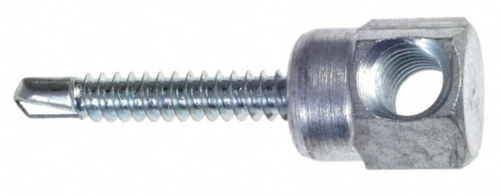 ITW Buildex 560185 3/8" Zinc-Plated Steel Horizontal (Cross Drilled) Mount Threaded Rod Anchor