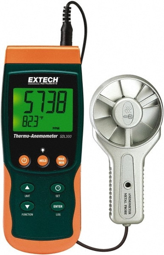 Extech SDL300 0.4 to 35 m/Sec Air Thermo Anemometer