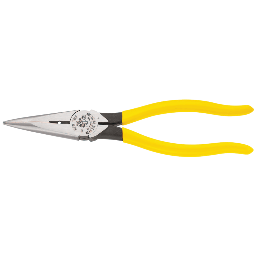 KLEIN TOOLS INC. Klein Tools 409-D203-8 Heavy-Duty Long Nose Pliers, Alloy Steel, 8 7/16 in