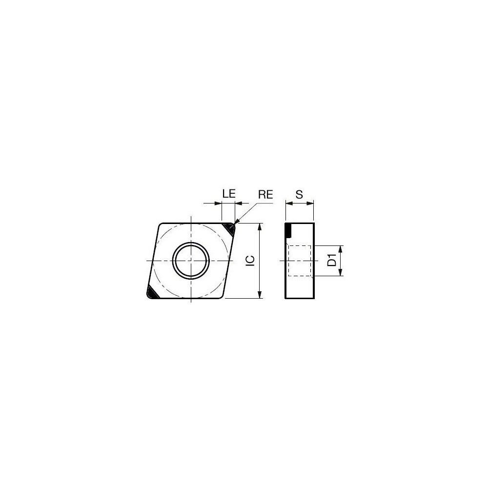 Tungaloy 6792401 Turning Insert: 2QP-CNGA434-E BX815, Polycrystalline Cubic Boron Nitride