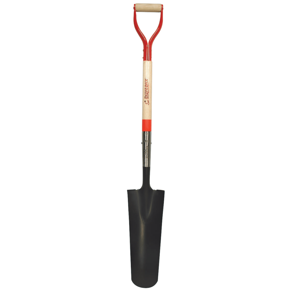 No Brand 760-47103 Drain & Post Spades, 16 X 4 3/4 Round Blade, 29 in White Ash Steel D-Grip Handle