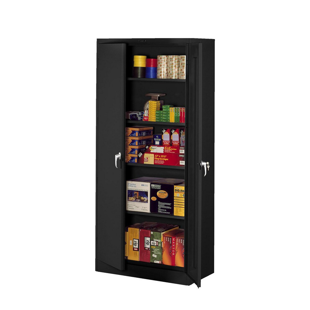 Tennsco 7824-MGY Locking Steel Storage Cabinet: 36" Wide, 24" Deep, 78" High