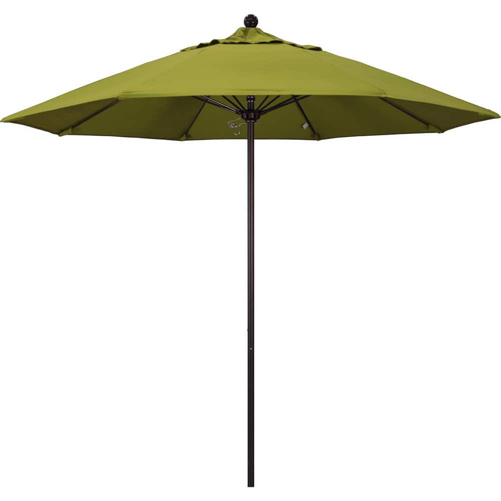 California Umbrella 194061626856 Patio Umbrellas; Fabric Color: Ginkgo ; Base Included: No ; Fade Resistant: Yes ; Diameter (Feet): 9 ; Canopy Fabric: Pacifica