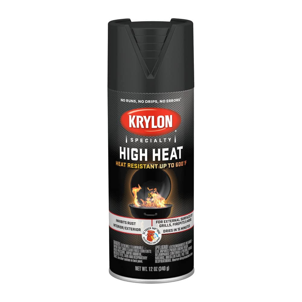 Krylon K01408777 High Heat Spray Paint: Beige, Gloss, 12 oz