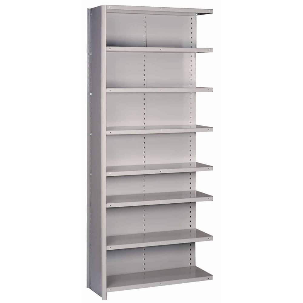 Lyon DD8081M 8 Shelf, 600 Lb. Capacity, Closed Shelving Add-On Unit