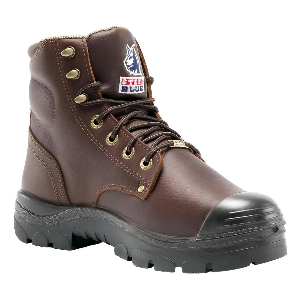 Steel Blue 832912M-090-OAK Work Boot: Size 9, 6" High, Leather, Steel Toe