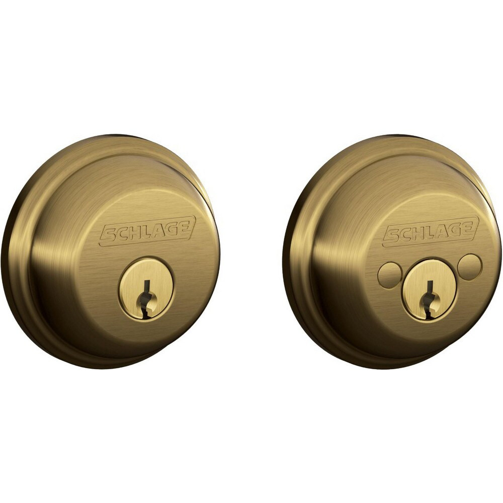 Schlage B62 609 KD Deadbolts; Deadbolt Type: Deadbolt ; Lock Type: Double Cylinder ; Key Type: Schlage C ; Mount Type: Through Hole ; Material: Metal ; Minimum Door Thickness: 1.375in