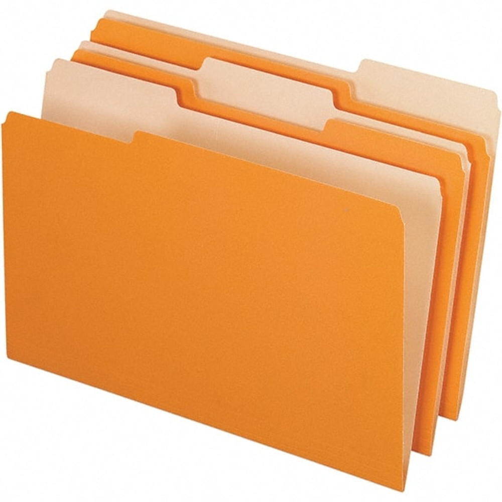 Pendaflex PFX15313ORA File Folders with Top Tab: Legal, Orange, 100/Pack