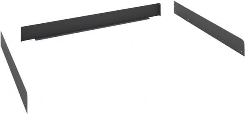 Tennsco SB-3096MGY Side & Back Rail Kit: for Workstations, Steel