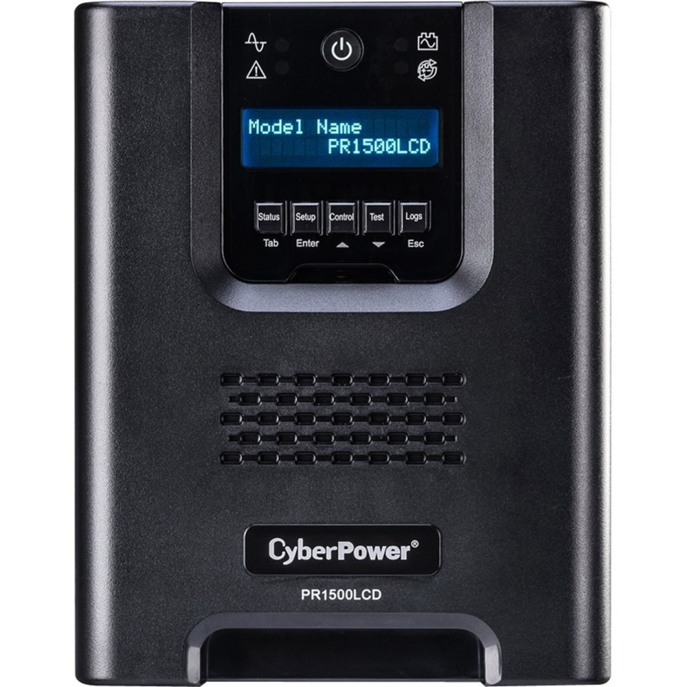 CYBERPOWERPC CyberPower PR1500LCDN  PR1500LCDN Smart App Sinewave UPS Systems - 1500VA/1500W, 120 VAC, NEMA 5-15P, Mini-Tower, Sine Wave, 8 Outlets, LCD, PowerPanel Business, $375000 CEG, 3YR Warranty