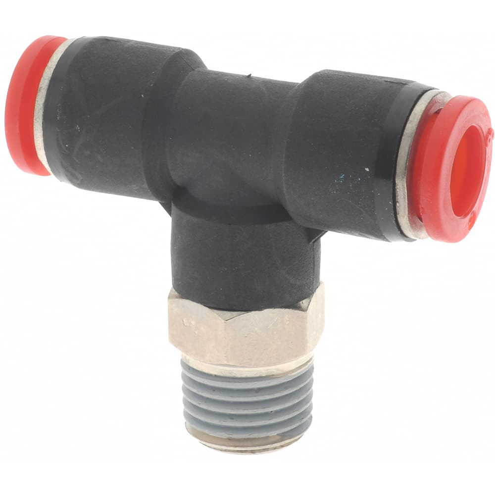 Norgren C01670828 Push-To-Connect Tube to Male & Tube to Male BSPT Tube Fitting: 1/4" Thread