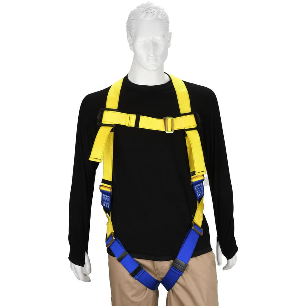 PRO-SAFE PS-HAR-001 Fall Protection Harnesses: 310 Lb, Lightweight Style, Size Universal, Polyester