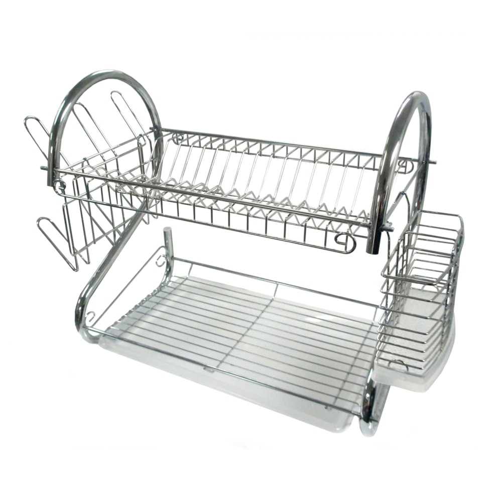 CRYSTAL PROMOTIONS Better Chef 99595025M  Dish Rack, 15-1/4inH x 26-1/2inW x 10inD, Chrome