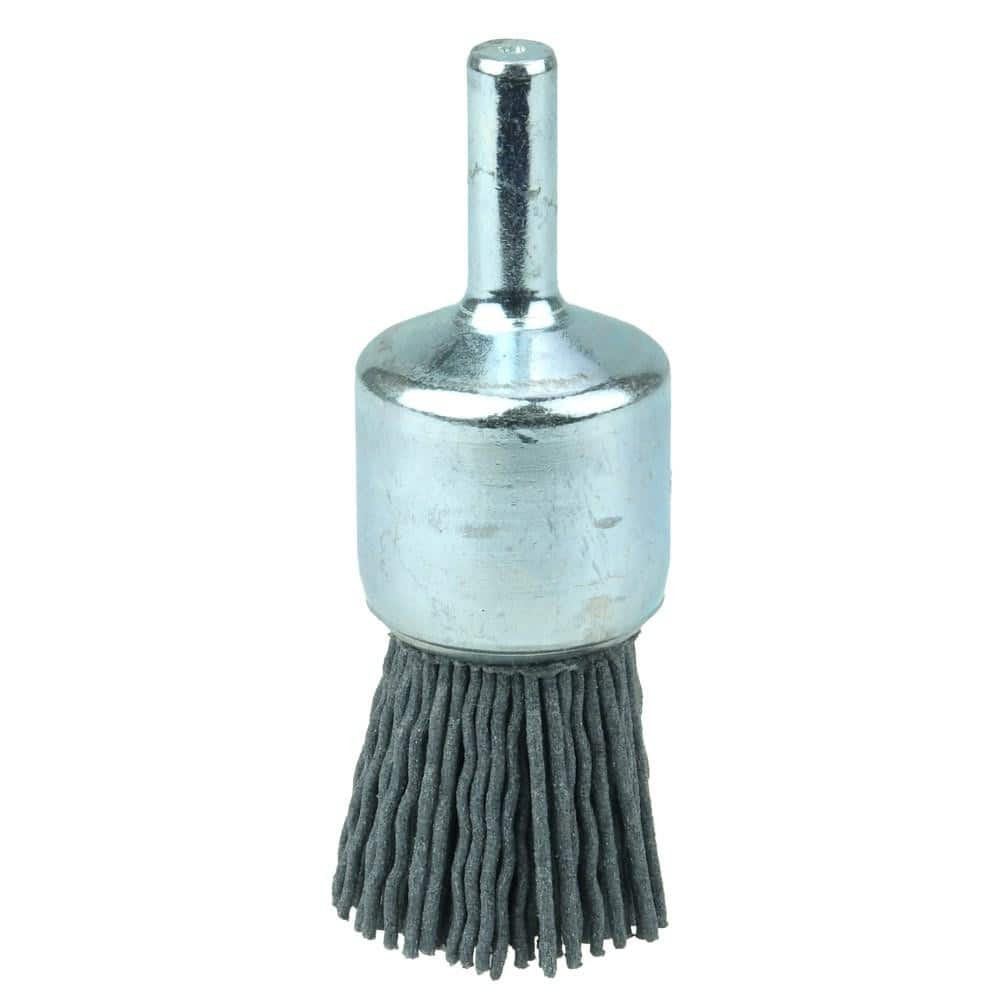 Weiler 10154 End Brushes: 3/4" Dia, Nylon, Crimped Wire
