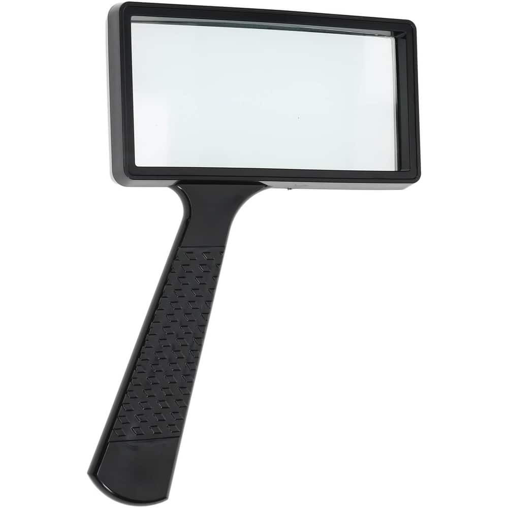 Value Collection 854-3011 3x Magnification, 4 Inch Long x 2 Inch Wide, Glass Lens, Handheld Magnifier