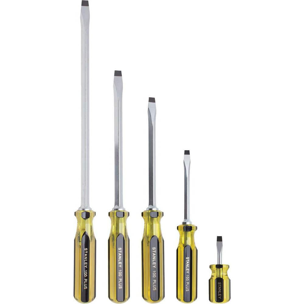 Stanley 66-150-A Screwdriver Set: 5 Pc, Slotted & Stubby