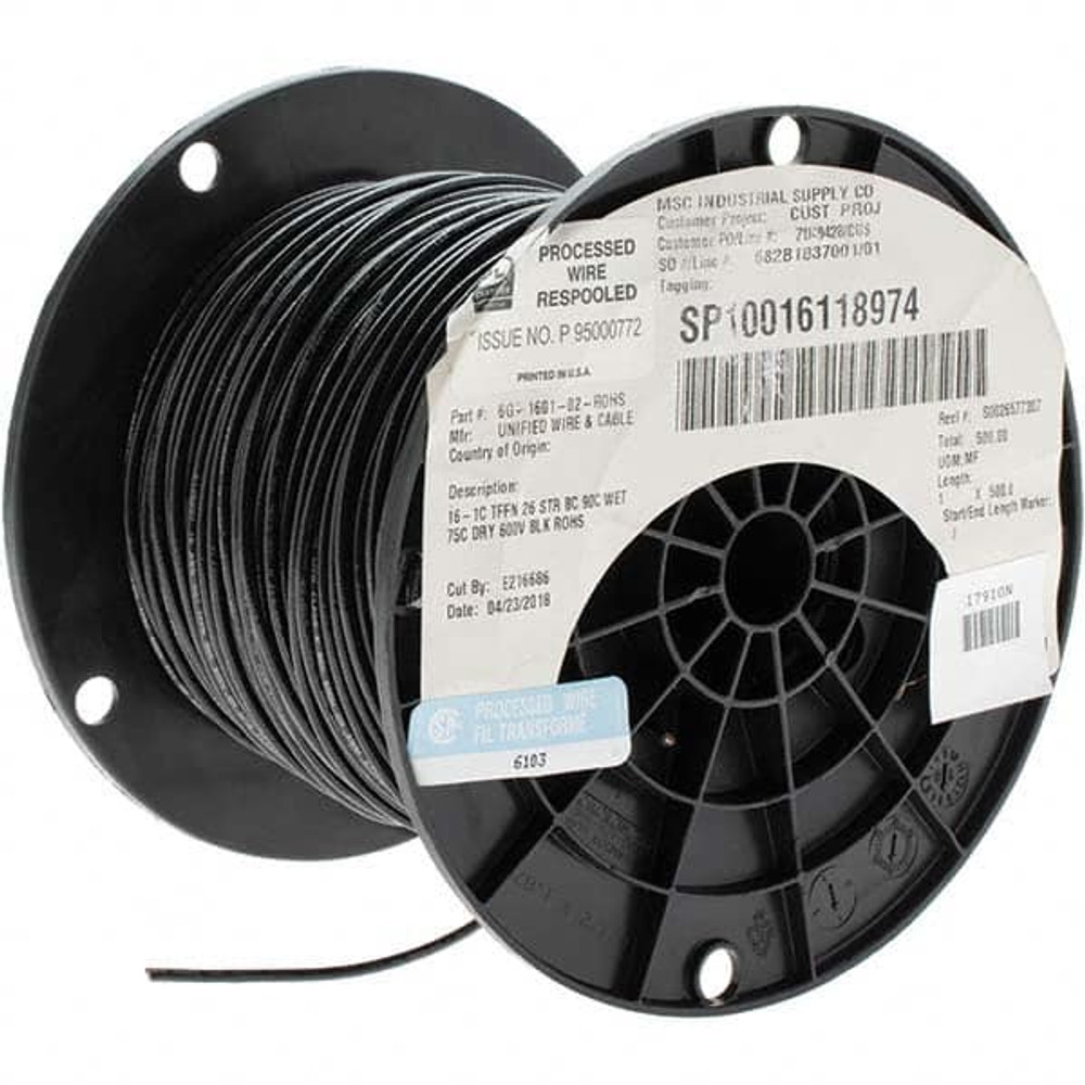 Value Collection BD-17910N THHN, 16 AWG, 10 Amp, 500' Long, Stranded Core, 26 Strand Building Wire