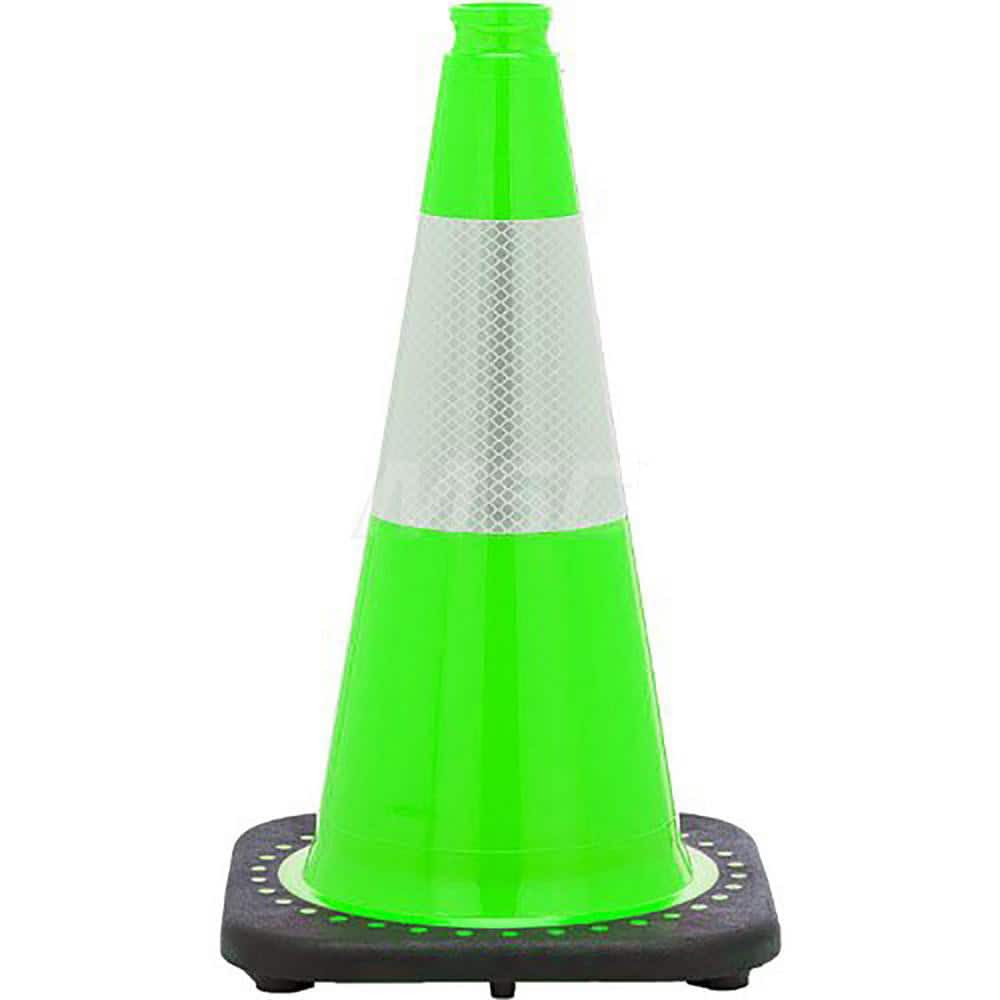 Xpose Safety LTC18-6-1-X Cone with Base: Polyvinylchloride, 18" OAH, Green