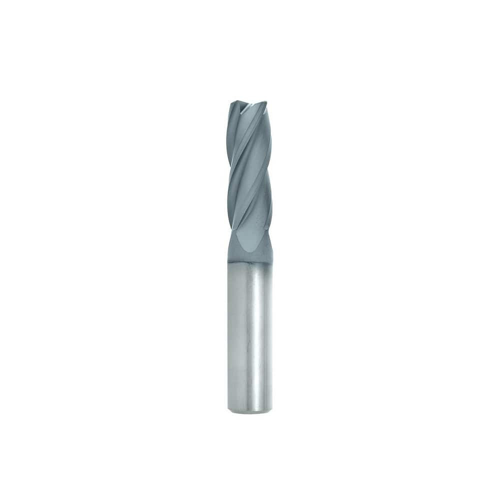 Niagara Cutter 17000010 Corner Radius End Mill: 1/2" Dia, 1" LOC, 0.03" Radius, 4 Flutes, Solid Carbide