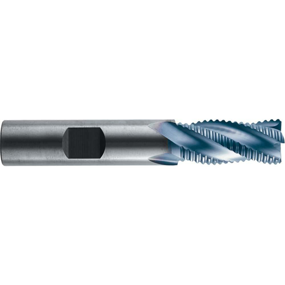 RobbJack STR-404-14-T Square End Mill: 7/16'' Dia, 1'' LOC, 7/16'' Shank Dia, 2-3/4'' OAL, 4 Flutes, Solid Carbide