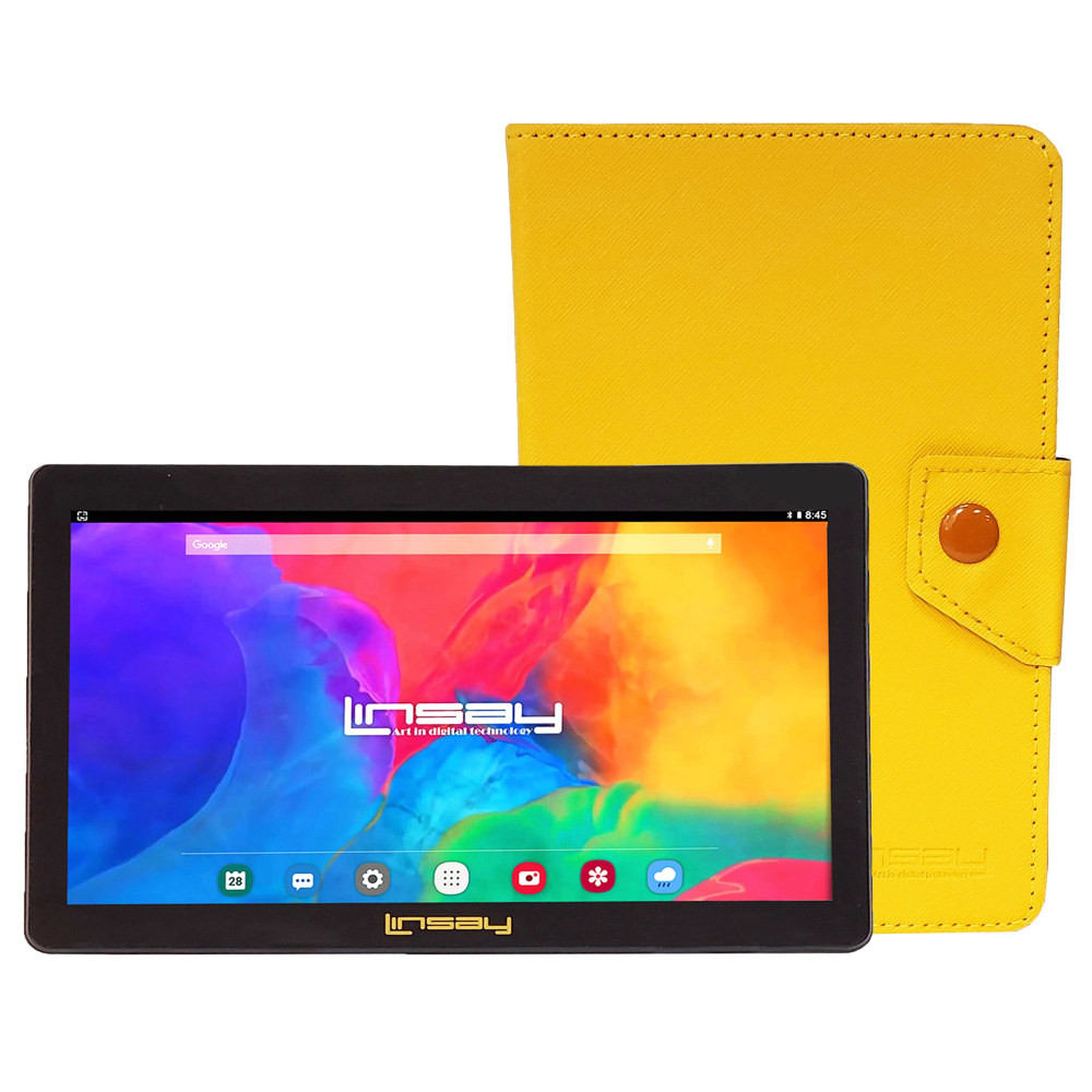 INFOLIST CORP. Linsay F7UHDBCYELLOW  F7 Tablet, 7in Screen, 2GB Memory, 64GB Storage, Android 13, Yellow