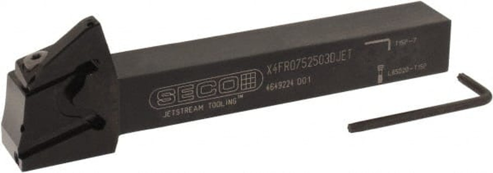 Seco 02823300 0.256" Max Depth, 0.031" to 0.118" Width, External Right Hand Indexable Grooving Toolholder