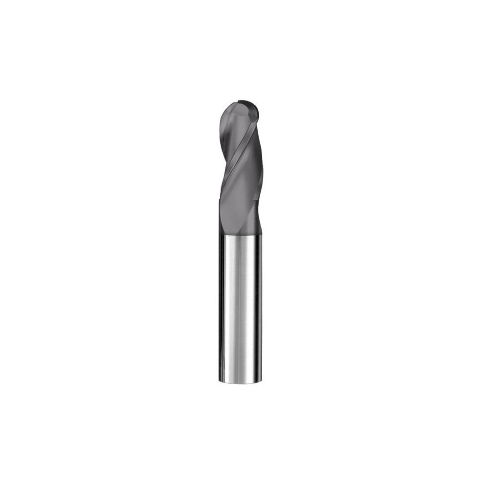 SGS 31152 Ball End Mill: 0.3594" Dia, 1" LOC, 3 Flute, Solid Carbide