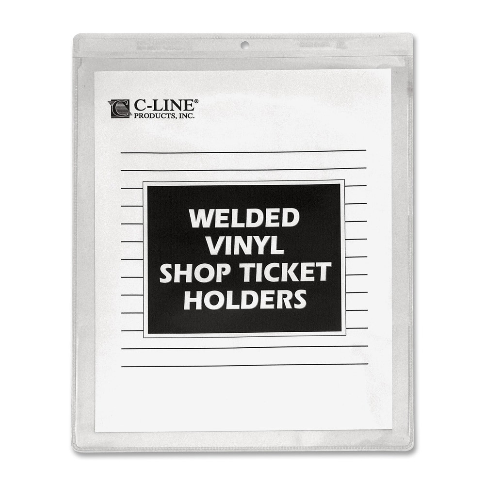 C-LINE PRODUCTS, INC. 80912 C-Line Vinyl Shop Ticket Holders, 9in x 12in, Box of 50