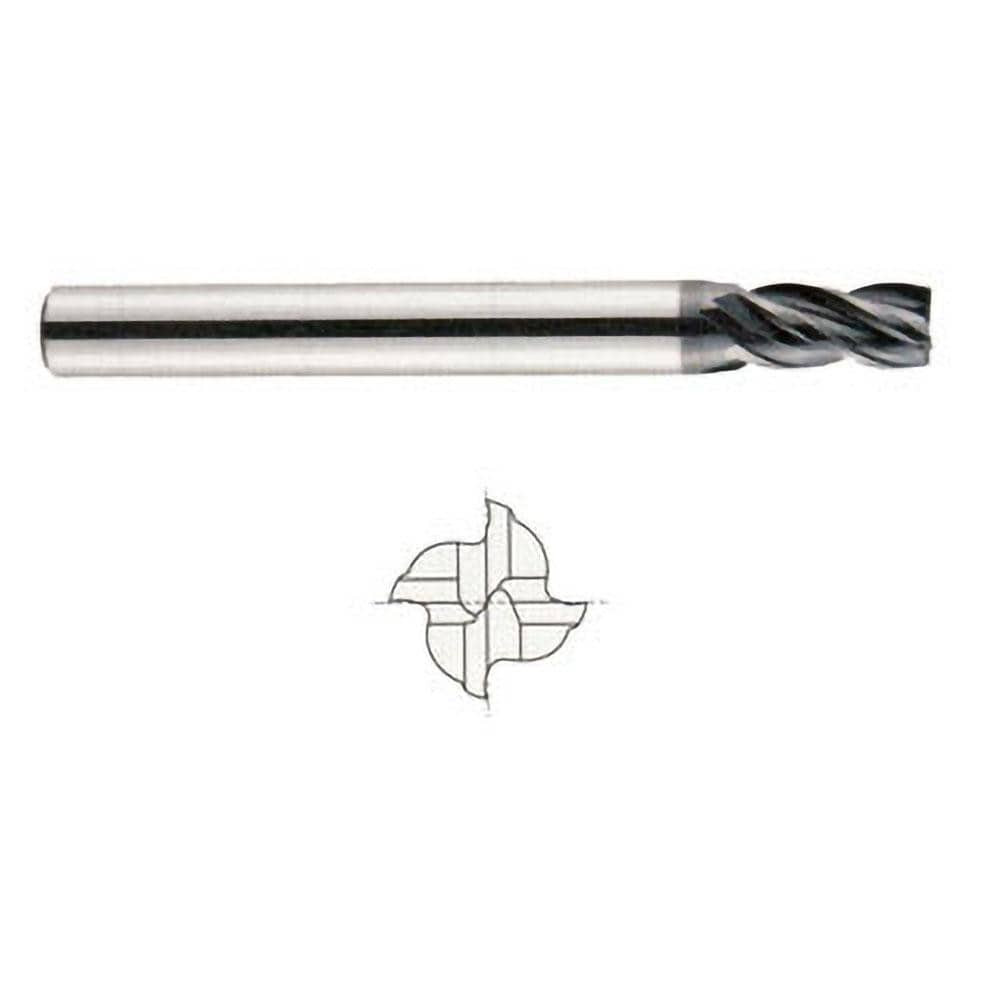 YG-1 EMB12010 Square End Mill: 4 Flutes, Solid Carbide