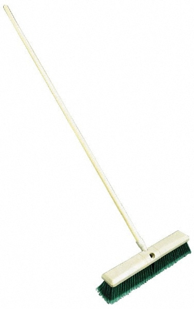 Weiler 0 Push Broom: 18" Wide, Polyester Bristle