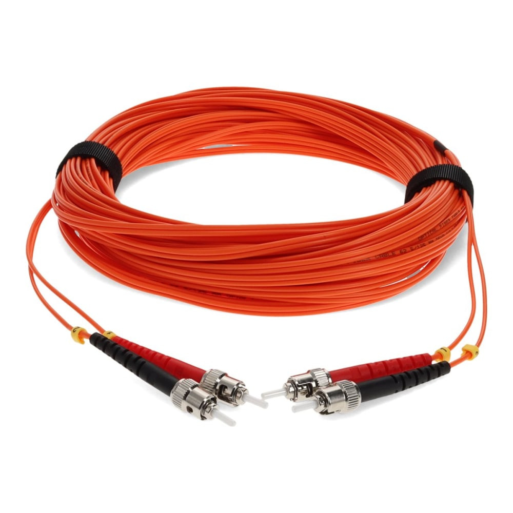 ADD-ON COMPUTER PERIPHERALS, INC. AddOn ADD-ST-ST-30M6MMF  30m ST OM1 Orange Patch Cable - Patch cable - ST/UPC multi-mode (M) to ST/UPC multi-mode (M) - 30 m - fiber optic - duplex - 62.5 / 125 micron - OM1 - halogen-free - orange