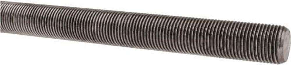 MSC 45528 Threaded Rod: 5/8-18, 3' Long, Stainless Steel, Grade 304 (18-8)