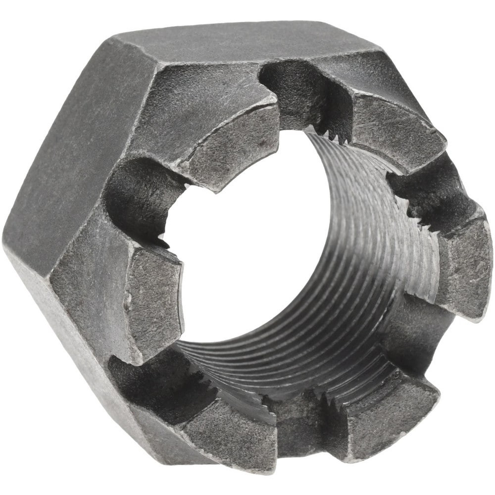 Value Collection CNFI5112-015BX Hex Lock Nut: 1-1/8-12, Grade 5 Steel, Uncoated