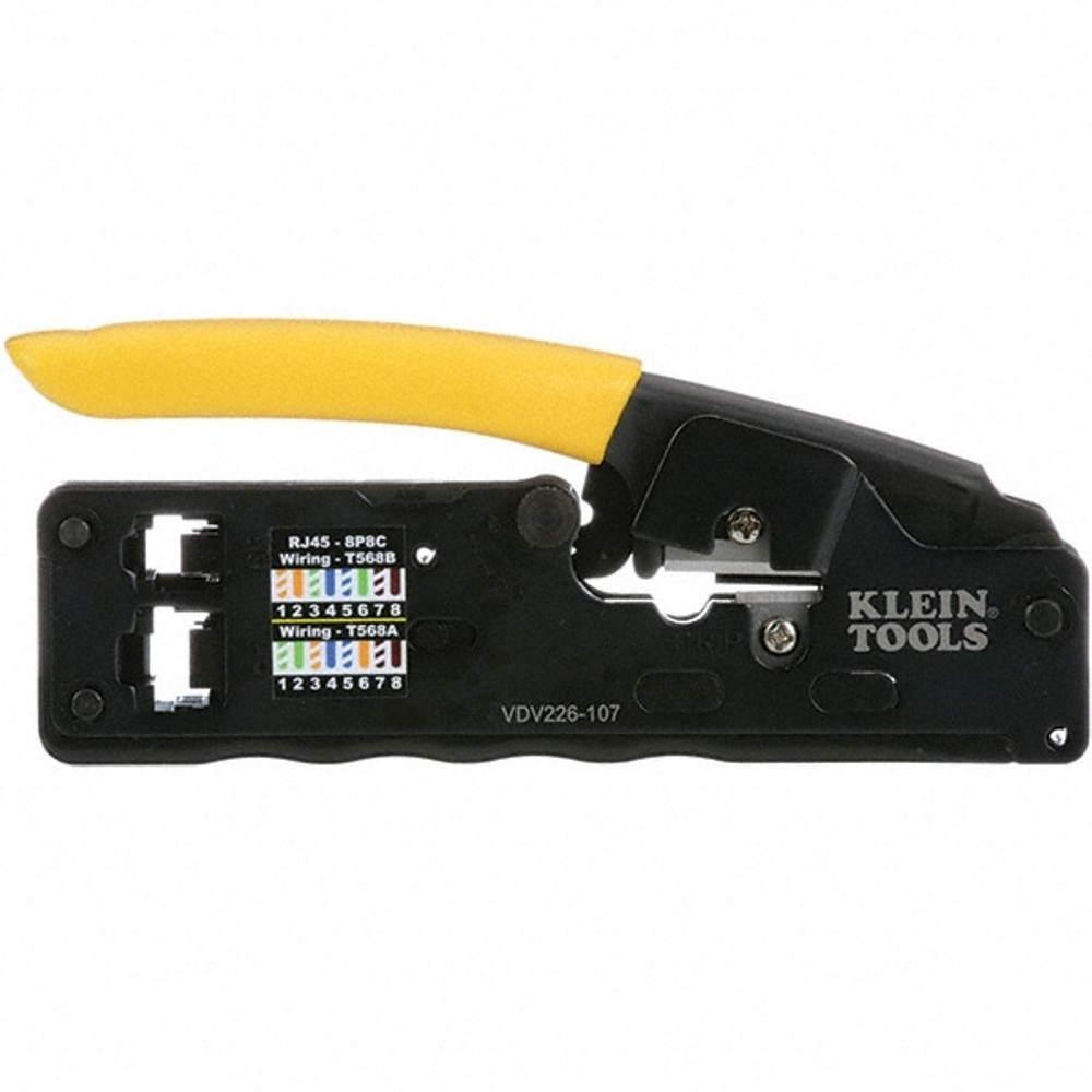 Klein Tools VDV226-107 Cable Tools & Kit: 1 Pc, Use on Cat3, Cat5e & Cat6 Cable, Use with CAT3, CAT5e & CAT6 & RJ45 & RJ11/12 Modular Connectors