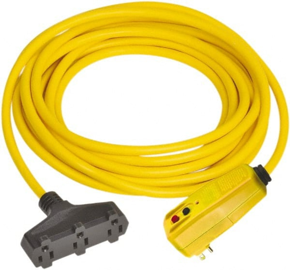 Tower 30434304-01 Right Angle GFCI Cord Set: 25' Cord, 15A, 125V