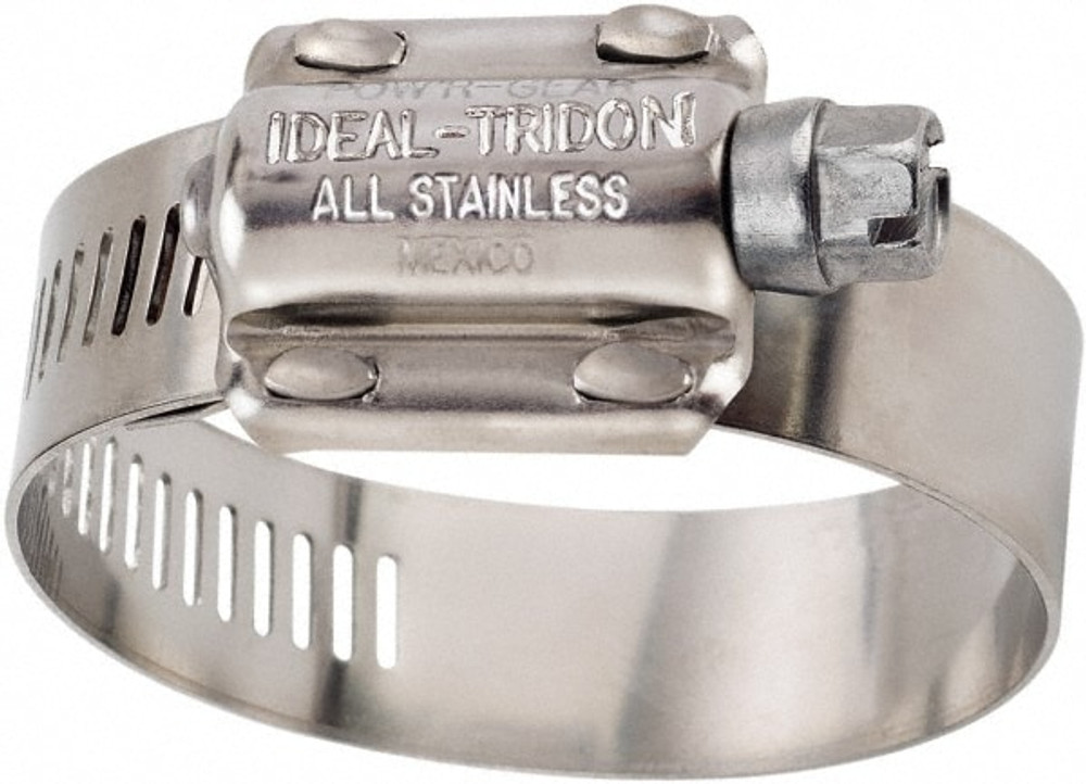 IDEAL TRIDON 6055051 Worm Gear Clamp: SAE 562, 4-3/4 to 5-5/8" Dia, Stainless Steel Band