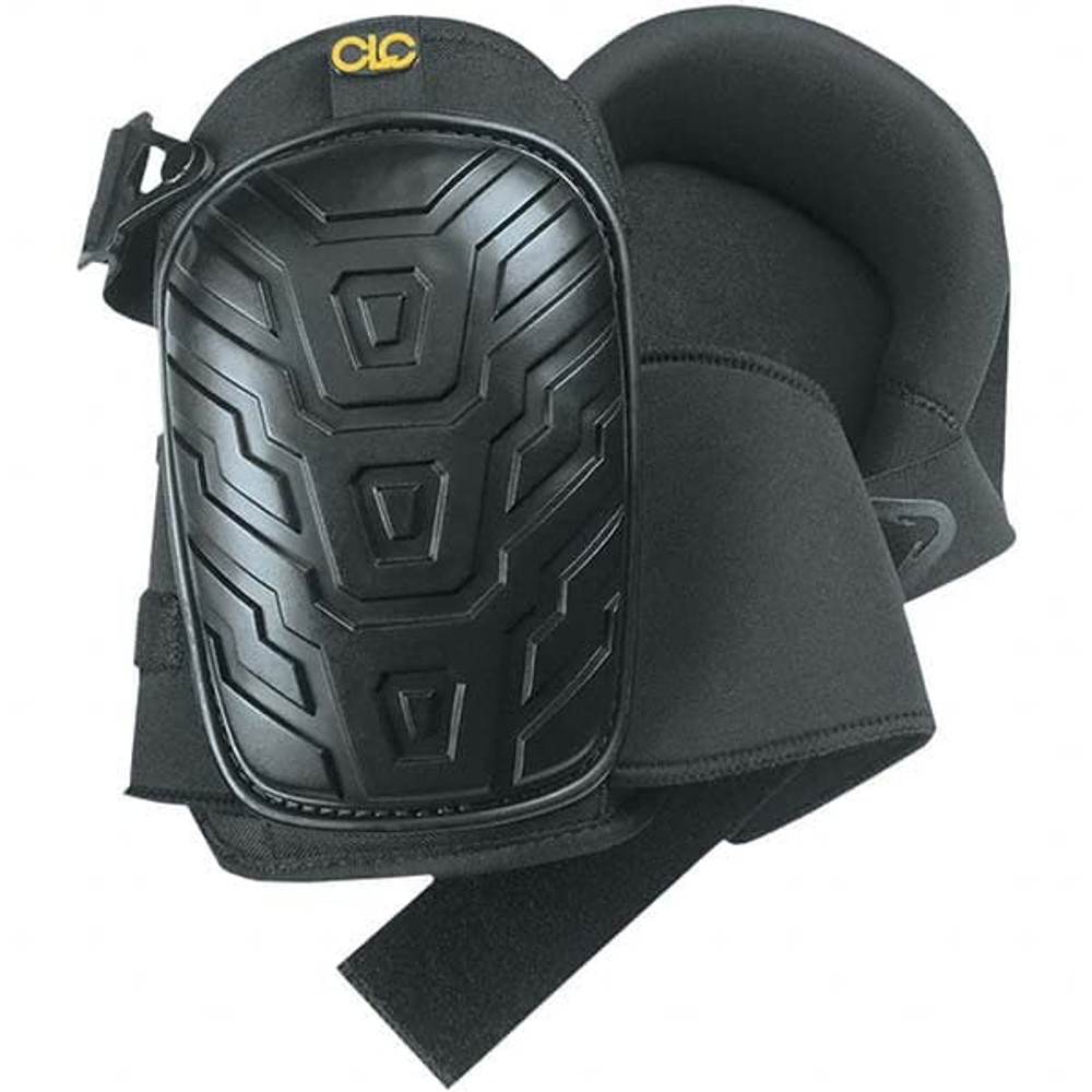 CLC 345 Knee Pad: 2 Strap, Plastic Cap, Belt, Hook & Loop Closure, One Size Fits All