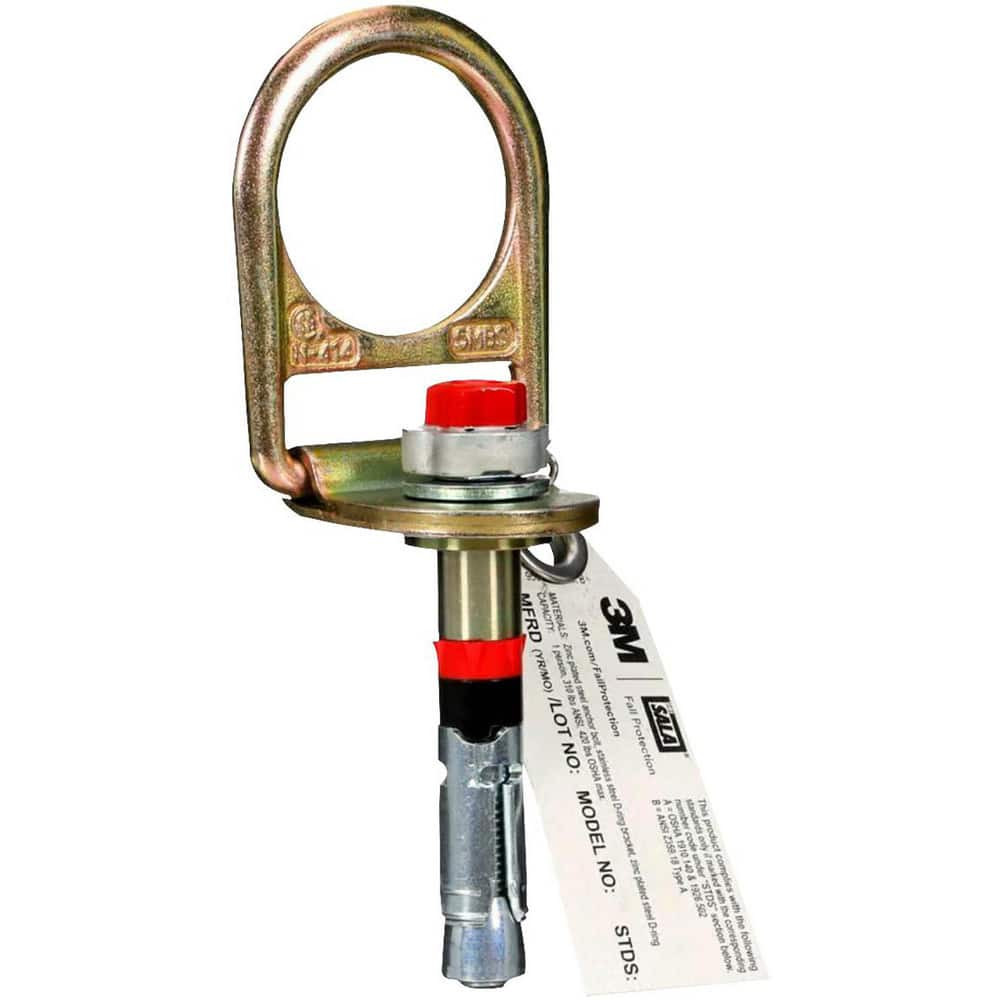 DBI-SALA 7100188834 Anchors, Grips & Straps; Product Type: D-Ring Bolt Anchor ; Material: Zinc-Plated Steel ; Color: Silver ; Connection Type: D-Ring ; Standards: OSHA 1910; OSHA 1926 ; Temporary/Permanent: Permanent