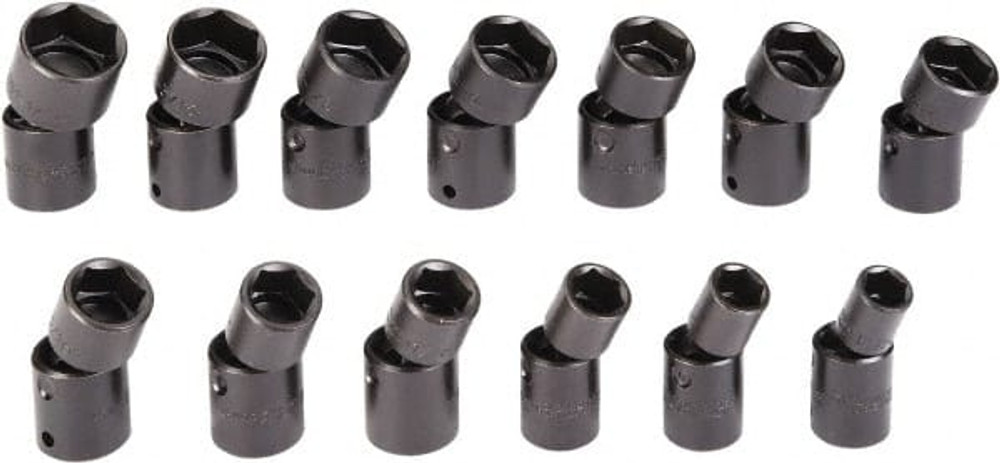 Proto J74143 Impact Standard & Universal Socket Set: 13 Pc