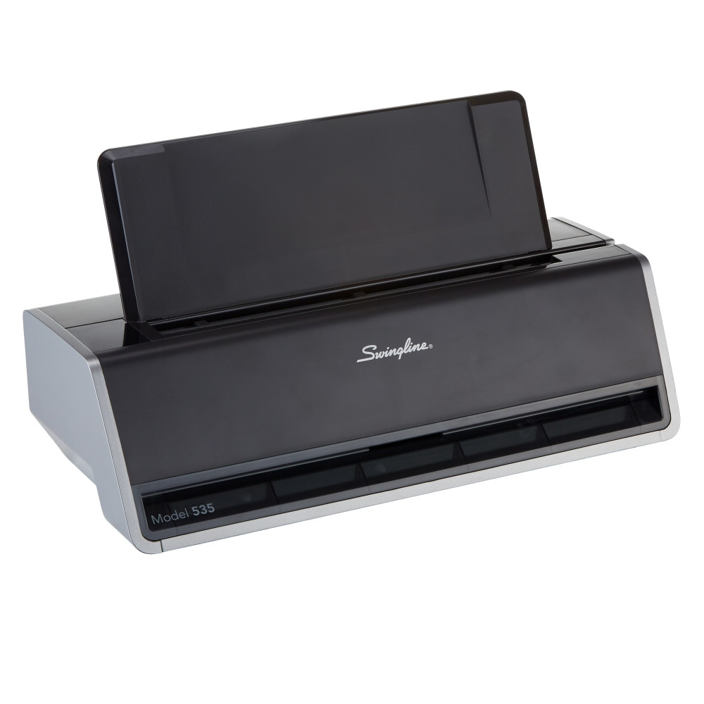 ACCO BRANDS USA, LLC A7074535 Swingline Model 535 3-Hole Electric Punch, Black/Gray