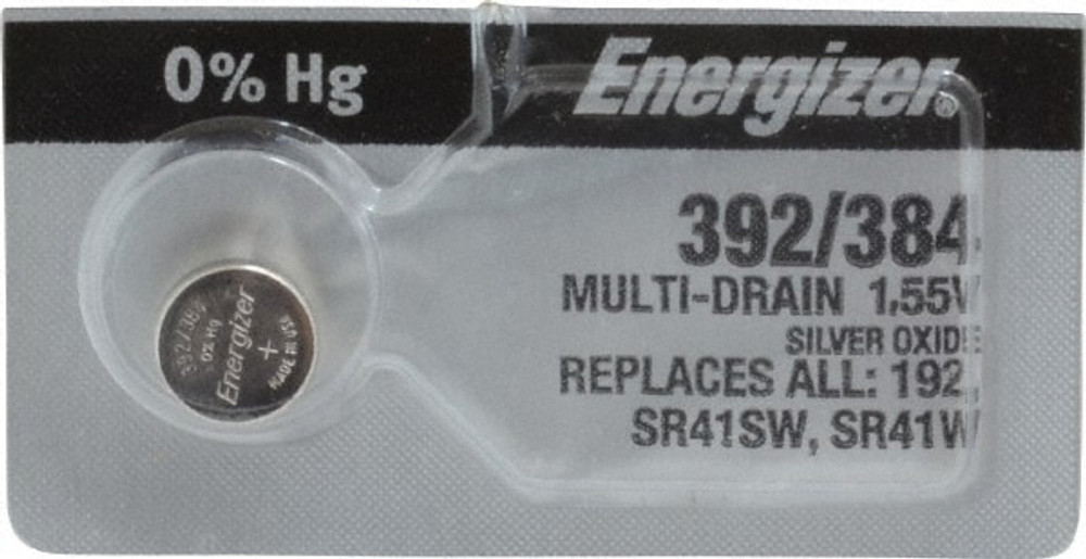 Energizer. 392-384TZ Button & Coin Cell Battery: Size 392 & 384, Silver Oxide