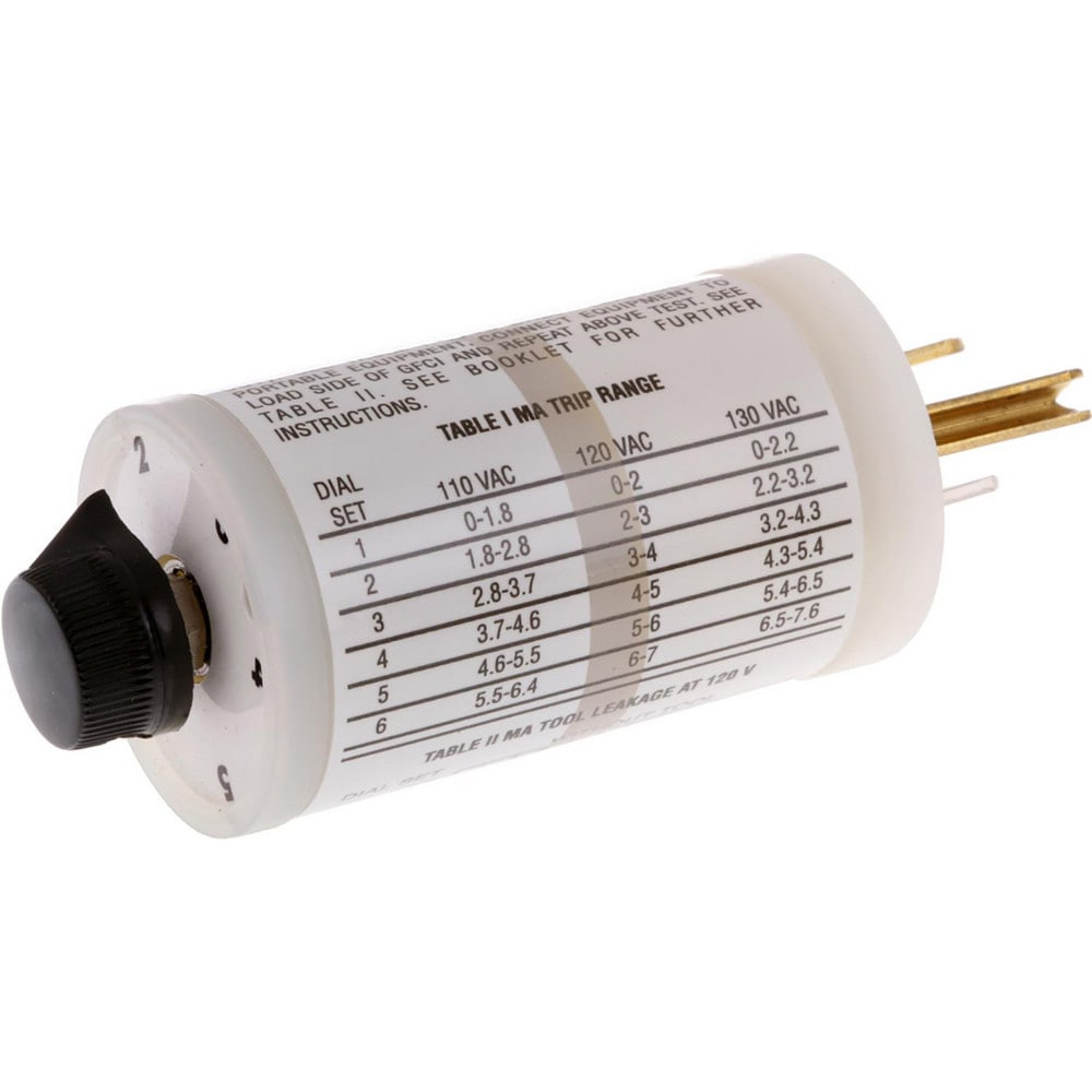 Hubbell Wiring Device-Kellems GFT2G Circuit Continuity & Voltage Testers; Tester Type: GFCI Tester ; Maximum Voltage: 120V ; Product Service Code: 6625